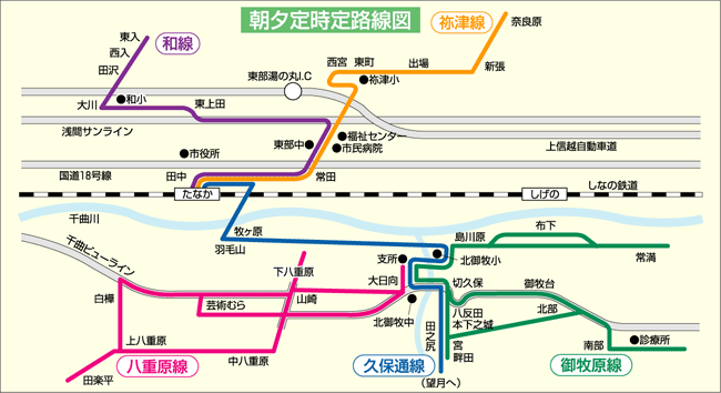 定時低路線バス路線