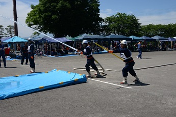 消防ポンプ操法及びラッパ吹奏大会