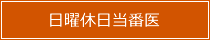 日曜休日当番医