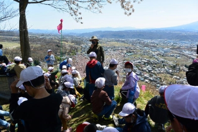 城山山頂にて