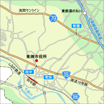 東御市役所の地図