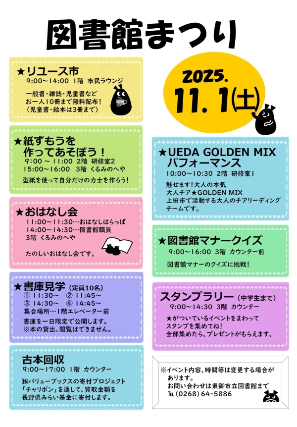 Ｒ７　図書館まつり　ＰＲポスター・チラシ